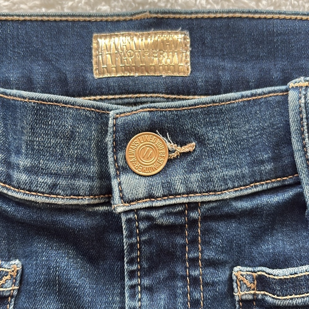 MOTHER Denim HW Patchie Skirt - Picture 8 of 12
